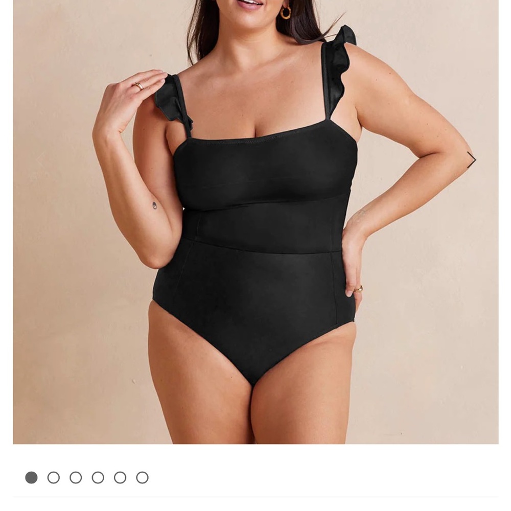 Black summer salt one piece bathing suit